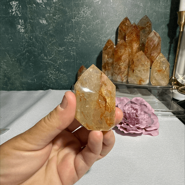 Brazilian golden healer with fire