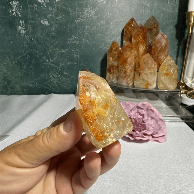 Brazilian golden healer with fire