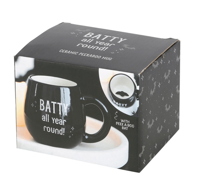 Batty all year round - peekaboo mug 
