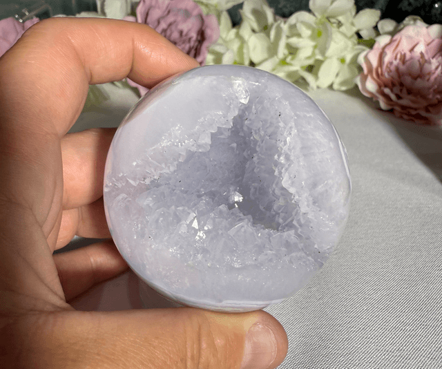 Blue lace sphere 