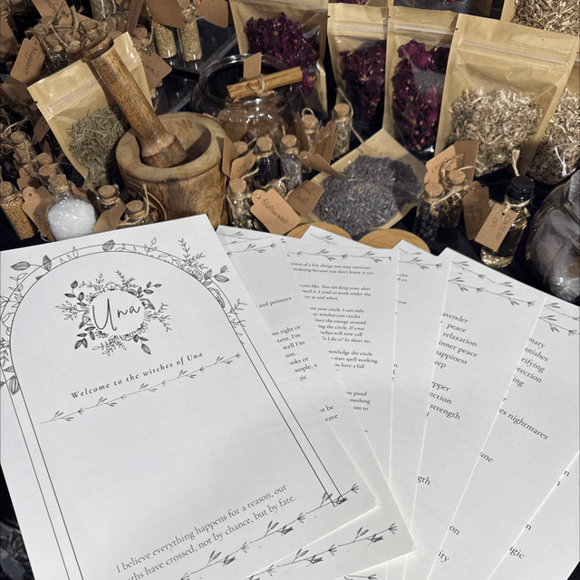 A copy of the Una witch kit information pack