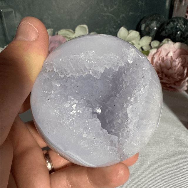 Blue lace sphere 