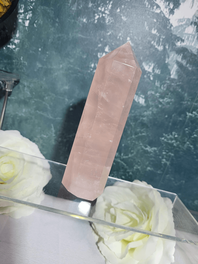 Rose quartz tower 