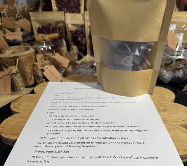 The raven witch protection spell kit