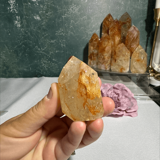 Brazilian golden healer with fire