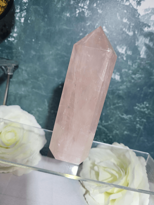 Rose quartz tower