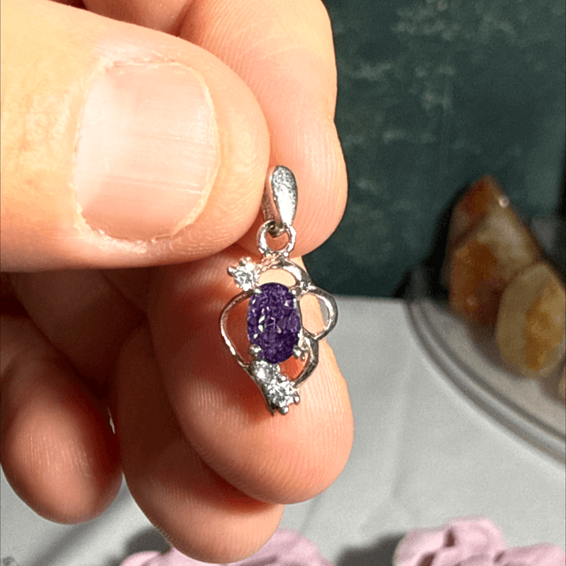 Amethyst pendant s925