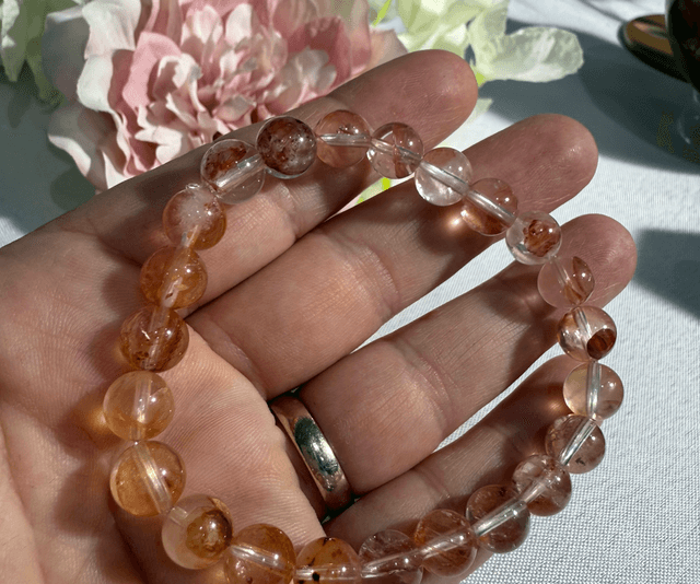 Koi fire quartz beaded bracelet 