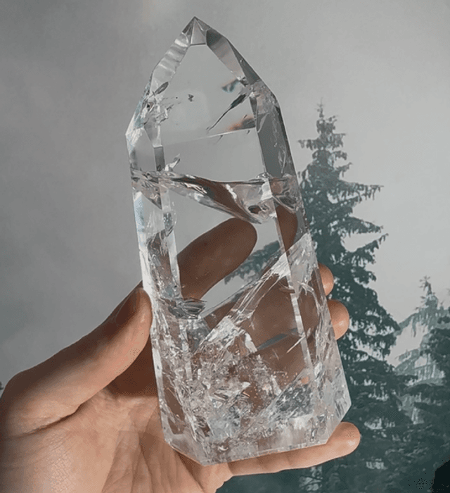 Lumerian Clear Quartz Tower From Brazil