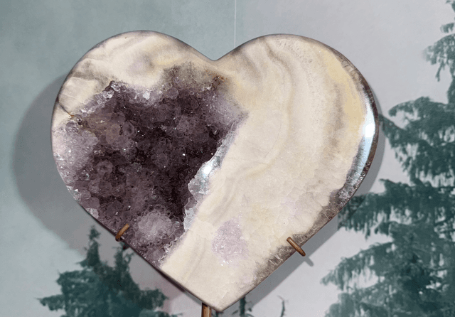 Pink Amethyst Heart