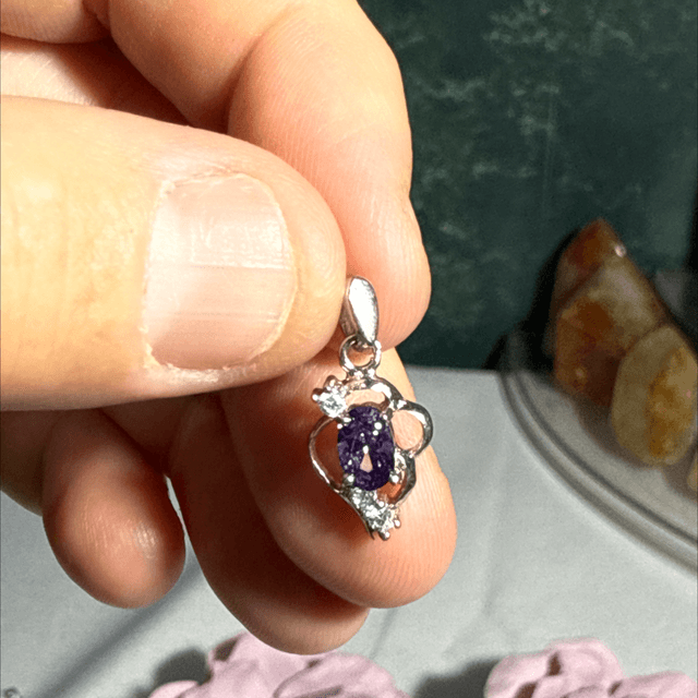 Amethyst pendant s925