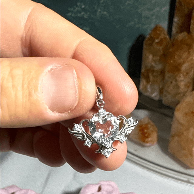 Clear quartz s925 pendant 