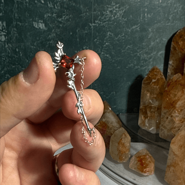 Garnet s925 pendant 