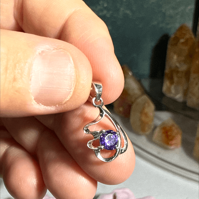 Amethyst s925 pendant 