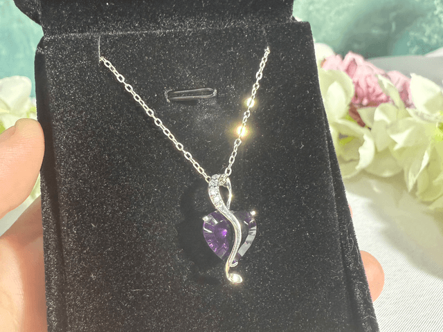 S925 amethyst pendant 