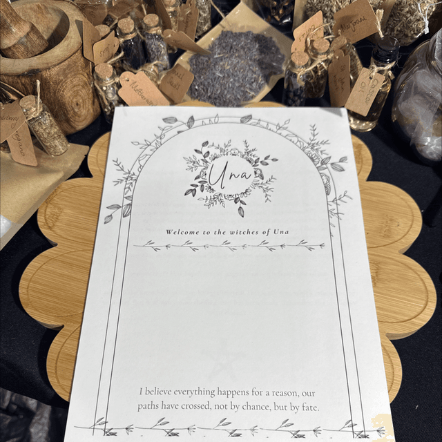 A copy of the Una witch kit information pack