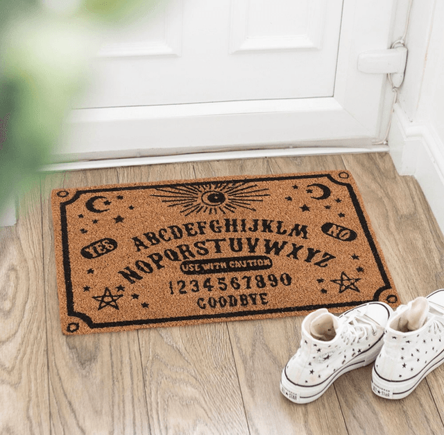 Natural talking board doormat