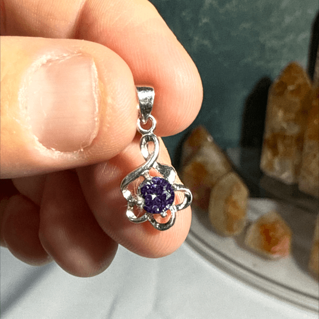 Amethyst pendant s925